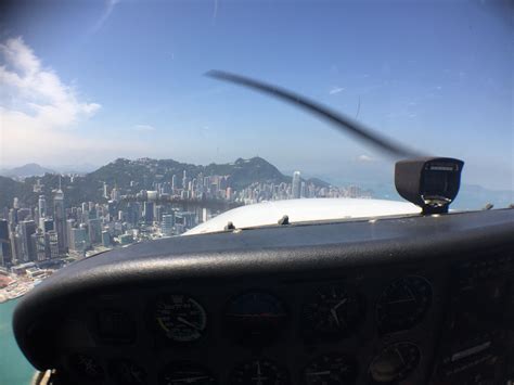 Flying Over The Victoria Harbor Alongside Other Club Aircraft Today
