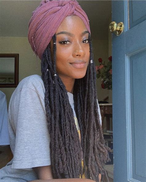 Faux Locs Styles Hair Scarf Styles Dreadlock Styles Crochet Hair