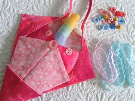 Fabric Origami Bag Patterns Sew Fun Origami Folded Pockets