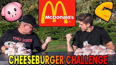 Mcdonalds Cheeseburger Challenge OvervÆgtig Dreng Vs Fitness Dreng