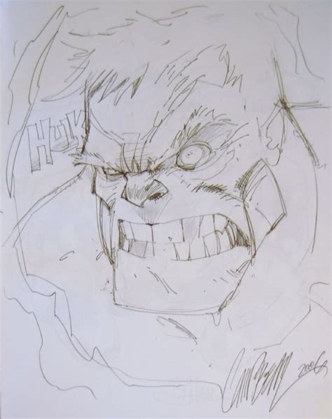 Rough Pencil J Scott Campbell Hulk Gene Colan Artwork Details