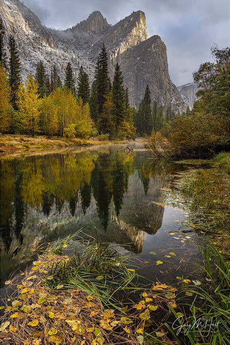 Autumn Reflection Three Brothers Yosemite Eloquent Images By Gary Hart