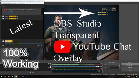 Add A Transparent Chat Overlay To Youtube Live Streams Using Obs