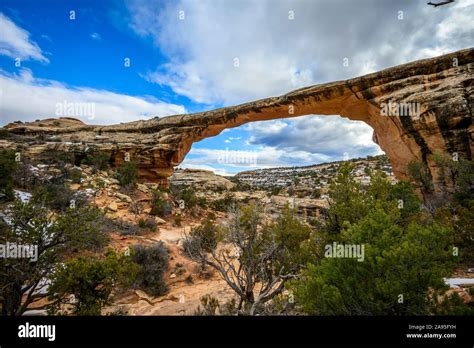 Rock Arch Owachomo Bridge Natural Bridges National Monument Utah