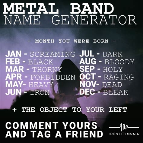 Rock On What Is Your Metal Band Name And How Hard Are Rocking With