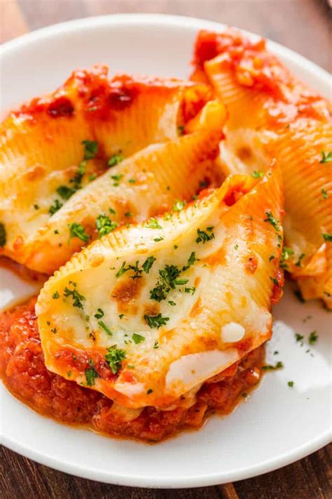 Stuffed Shells Recipe VIDEO NatashasKitchen Com