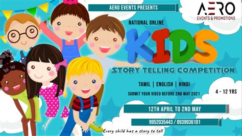 Kids Story Telling Competition Tickets By Aero Events And Promotions