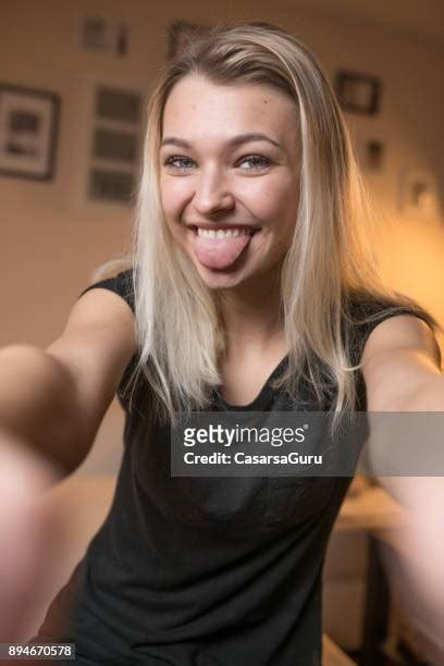 Tongue Out Selfie Photos And Premium High Res Pictures Getty Images