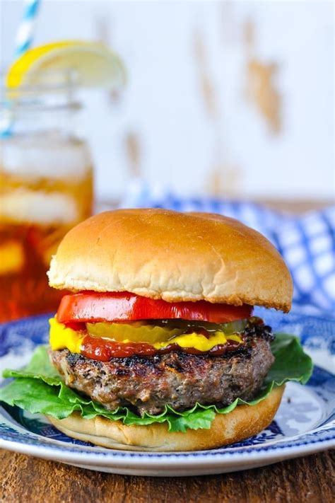 Grilled Hamburger Recipe The Seasoned Mom Recipe Hamburgers