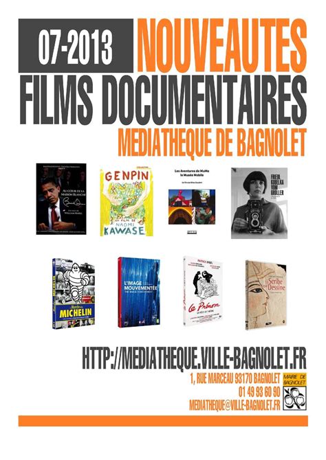 Calaméo Nouveautés Films Documentaires Juillet 2013