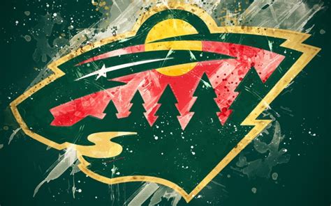 Minnesota Wild 4k Grunge Art American Hockey Club Minnesota Wild