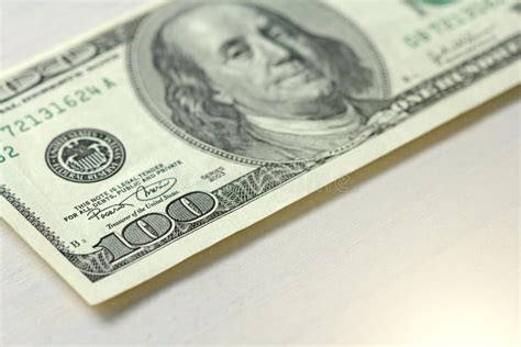 One Hundred Dollars With One Note 100 Dollars Stock Photo Image Of