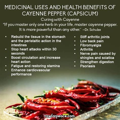 Health Benefits Of Cayenne Pepper