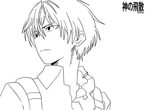 Shouto Todoroki Line Art By Jezreelian10 On Deviantart