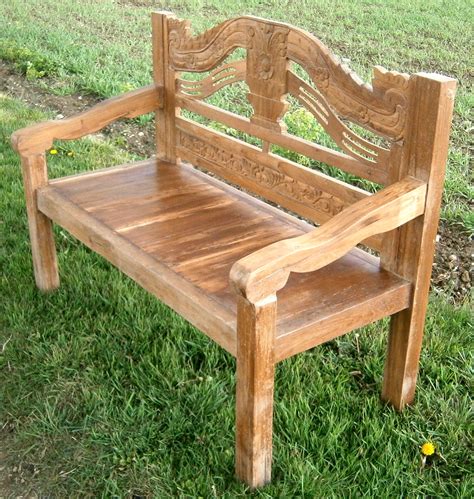 Create A Stylish Garden With Decorative Carved Reclaimed Teak Bench Chairs And Tables Uk