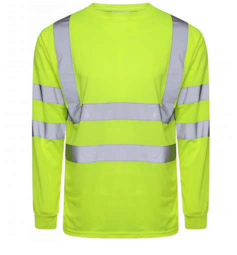 High Visibility Long Sleeve Crew Neck T Shirt Kapton Work Wear