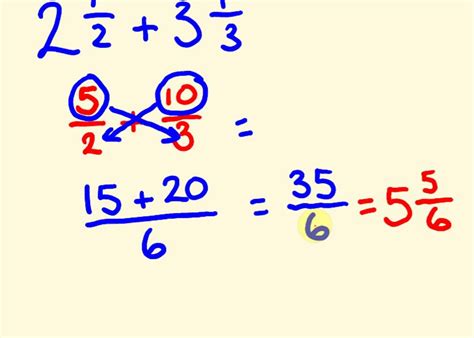 Fractions Addition And Subtraction The Fast Way With Mixed Numbers