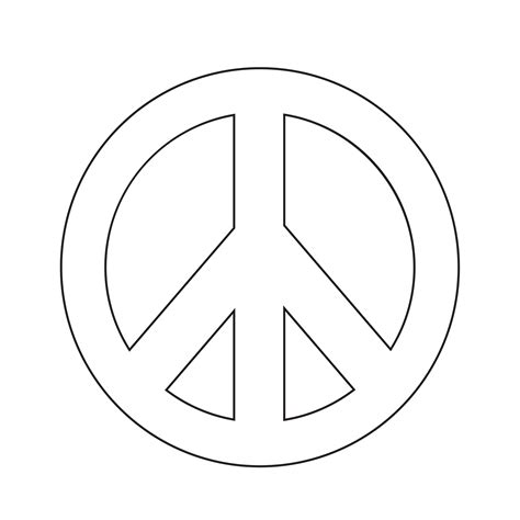 Hippie Peace Symbol Icon Illustration 630548 Vector Art At Vecteezy