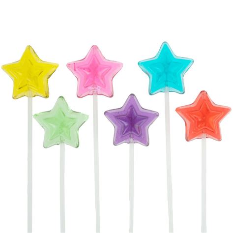 Star Lollipops Long Stem Twinkle Pops 120 Pieces Sparko Sweets