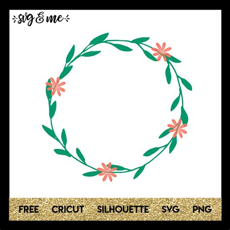 Clip Art And Image Files Paper Party And Kids Floral Leaf Wreath Svg Hand