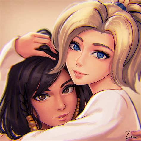 Mercy And Pharah Overwatch And 1 More Drawn By Umigraphics Danbooru