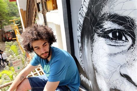 Or visit the embassy website for procedures at Joao Samina, from Portugal, uses stencil techniques with ...