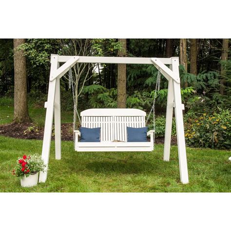 Luxcraft A Frame Vinyl Swing Stand White Millers Outdoor Living