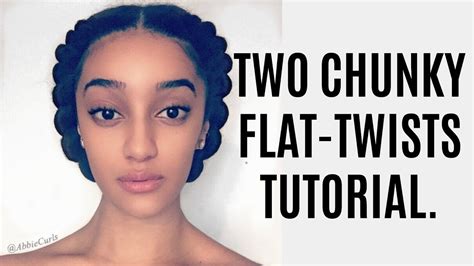 chunky flat twists on blow dried hair natural hair abbiecurls youtube