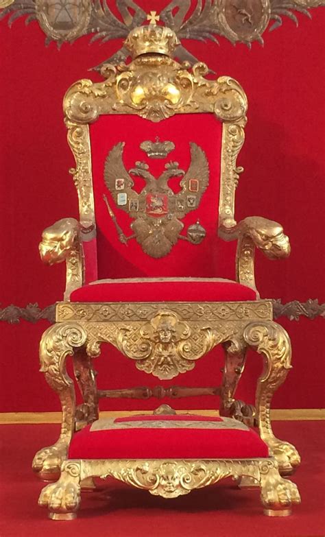 The Imperial Throne In The Winter Palace Now The Hermitage Imperial