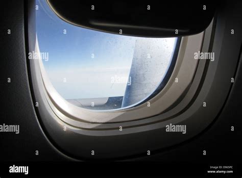 A View Of The Sky Through A British Airways Boeing 777 Aircraft Window