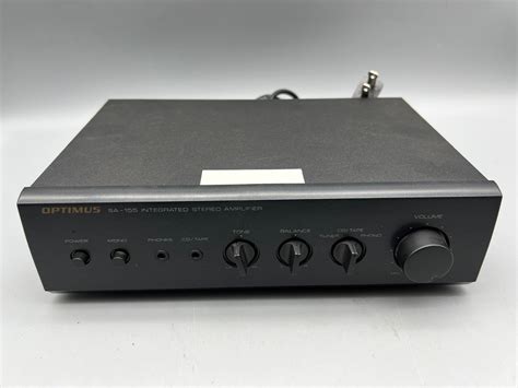 Lot Optimus Stereo Amplifier Model Sa Turns On Bay Area