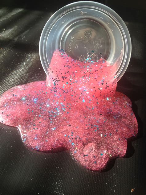 Scented Princess Bubblegum Clear Pink Glitter Slime