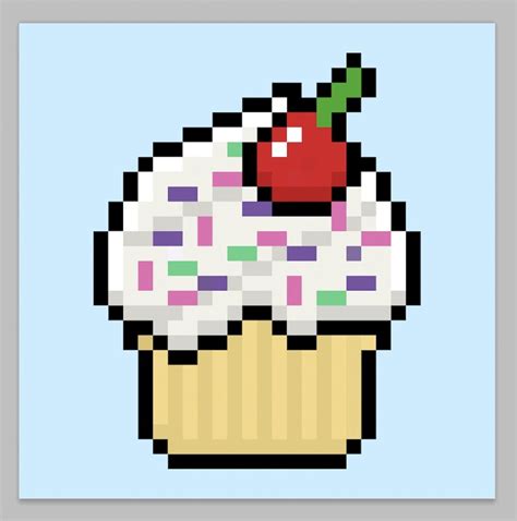 How To Make A Pixel Art Cupcake Mega Voxels