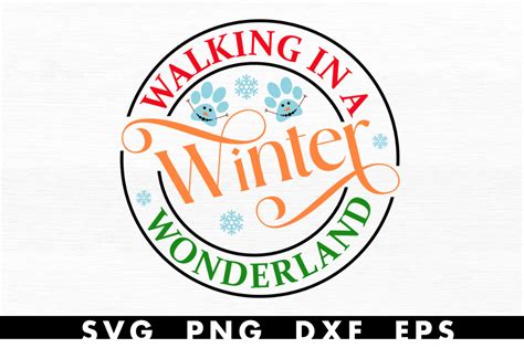 Walking In A Winter Wonderland Svg Graphic By Black Cat Studio