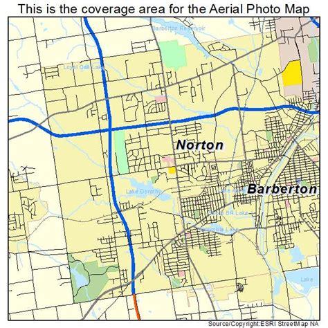 Aerial Photography Map Of Norton Oh Ohio