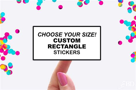 Custom Rectangle Stickers Custom Labels Rectangle Labels Custom