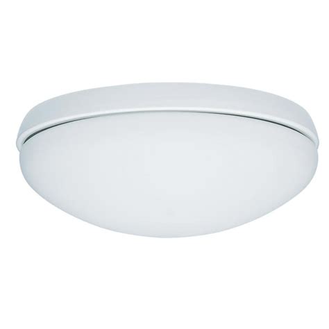Hunter Low Profile 2 Light White Fluorescent Ceiling Fan Light Kit With