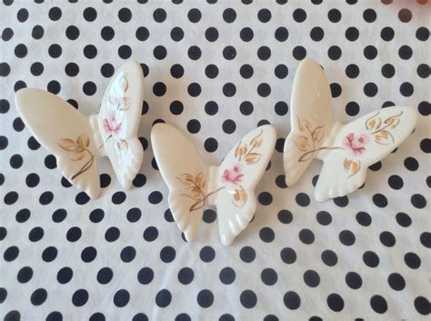 Vintage Home Interiors And Ts Set Of Three 3 Butterflies Wall