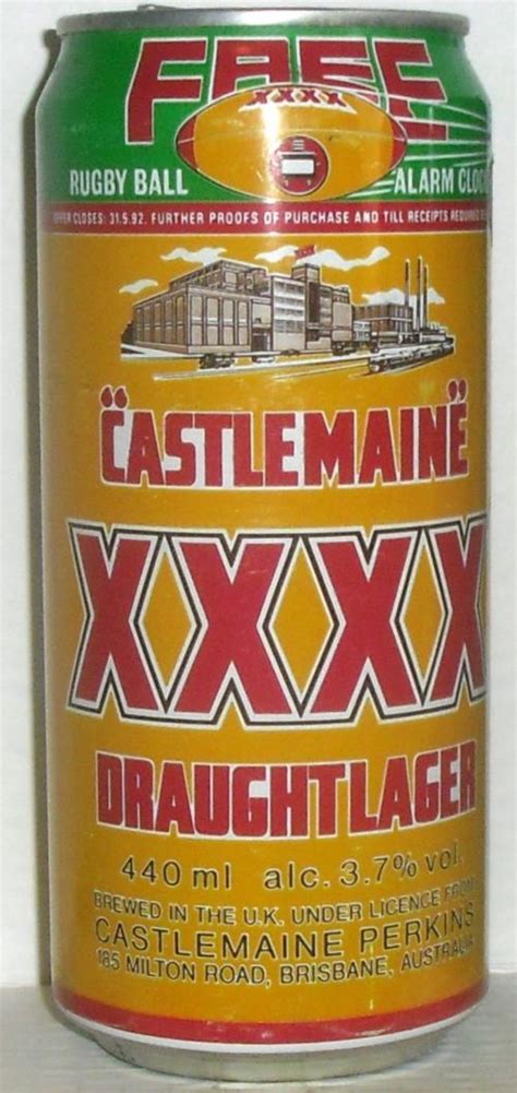 Castlemaine Beer 440ml Xxxx Draught Lager F Great Britain