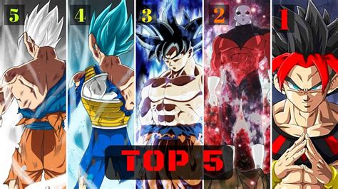 Dragon ball super / cast TOP 5 Strongest Characters in DRAGON BALL SUPER! - YouTube