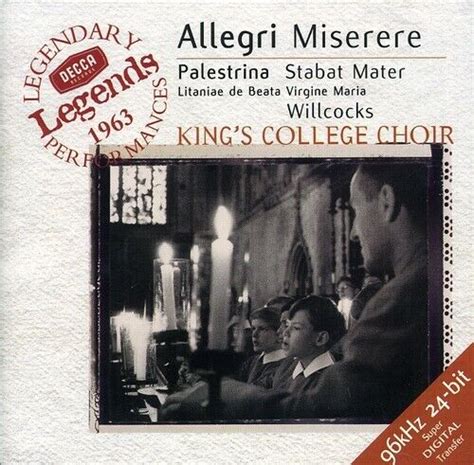 Miserere Stabat Mater By Kings College Choir Of Cambridge Cd 1999