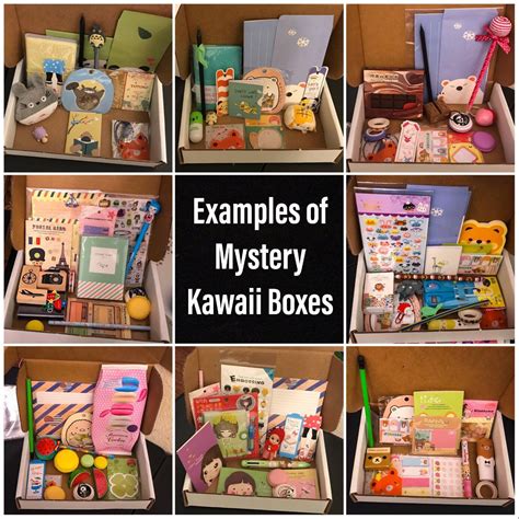 fukubukuro kawaii stationery mystery lucky grab box pen pencil sticky notes tabs washi tape
