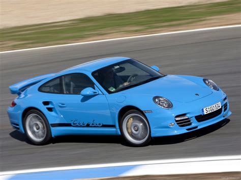 2010 Blue Porsche 911 Turbo Wallpapers