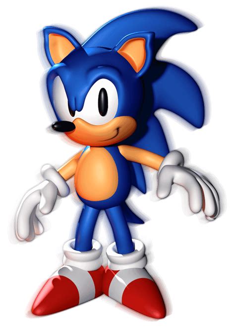 Us Classic Sonic Design But Its A 3d Model Rsonicthehedgehog