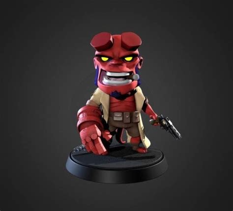 Free 3d File Hellboy Chibi・3d Printable Object To Download・cults