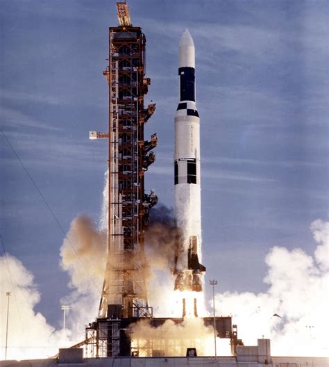One Of A Kind A Two Stage Saturn V Lifts Off From Pad 39a At The