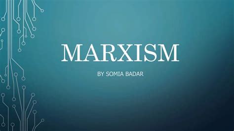 Marxism Explained Ppt