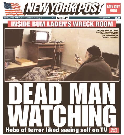 Post Covers On May 8th 2011 New York Post