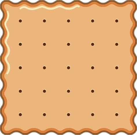 Square Biscuit In Cartoon Style Isolated 3222986 Vector Art At Vecteezy