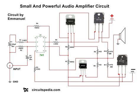 Audio Power Amplifier Circuit Diagram With Pcb Layout Goorganic
